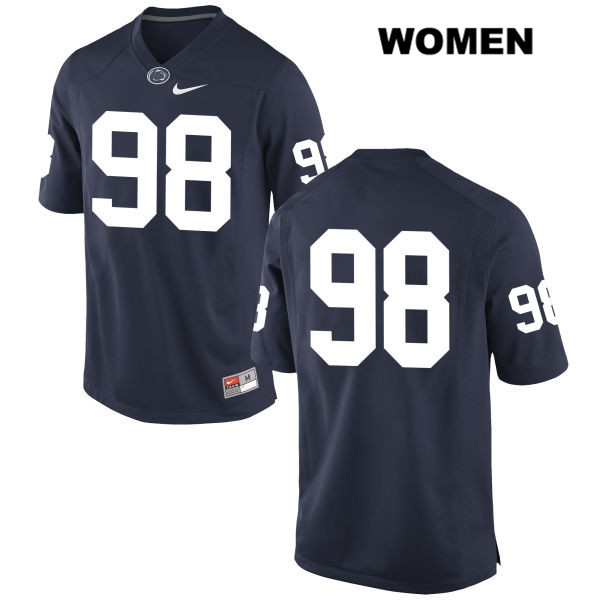 NCAA Nike Women's Penn State Nittany Lions Kevin Cahill #98 College Football Authentic No Name Navy Stitched Jersey OWJ8098MX